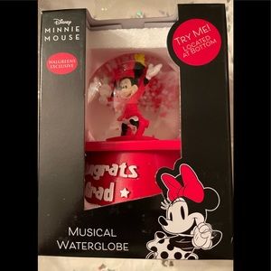 Brand New Disney Minnie Mouse CONGRATS Musical Water globe